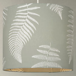 Sanderson Fern Emb Lampshade Pebble